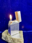St Dupont Lighter Silver Ligne 1 Very Good Condition Working 1 Year Warranty