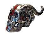Steampunk Skull With Devil Head Figurine Statue Skeleton Halloween