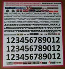  new White  Make Your Own Name 1 24 Slot Car Decal Quality Vinyl Letters numbers