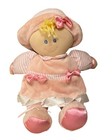 Kids Preferred Pink Baby Doll Plush Soft Toy Stuffed Blonde Blue Eyes Stripes