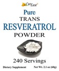 Curease 100  Pure Trans Resveratrol Powder 240 Servings  60 Grams  250mg Per