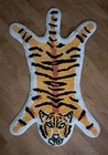 Tiger Bath Mat Kids Yellow Rug Mat Animal Shaped 22 5 x32 5 