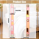 Morningro 4 Pair 5  Bed Rail Fasteners Brackets With 5 Inch  Gold 