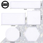 50 Pieces Sublimation Fabric Iron On Blank Patches Fabric Repair Sublimation    