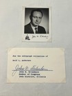 John N Erlenborn Signed Card   Photo Us Congressman Illinois Autograph