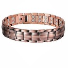 Men s Bracelet Magnetic Therapy Arthritis Pain Relief Pure Solid Copper Bangle