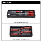 Milwaukee 48-22-9214 Pry Bar - Set Of 4 Pieces  Red