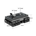 Niceyrig Quick Release Manfrotto Standard Base Plate Clamp For Camera 15mm Rail