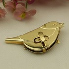 10x Bag Twist Turn Lock Handbag Purse Clasp Hardware Metal Bird Shape Decor Diy