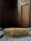 Vintage Hand Made One Of A Kind Elaborately Mounted Coffin box