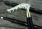 Vintage Style Antique Victorian Designer Brass Handle Wooden Walking Stick Cane