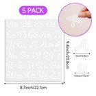 5 Sheets 285 Pieces Iron On Letters For Clothing  1 Inch White White 