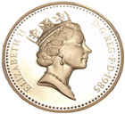 Great Britain 1985 Pound Proof 102 000 Minted welsh Leek edge Incription free Sh