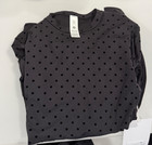 Same Day Ship lululemon Wundermost Nulu Crewneck polka Flocked Black xs s m l xl