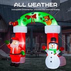 8 2ft Christmas Giant Inflatable Santa Claus   Archway For Outdoor Indoor Garden