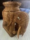 Vintage Wicker Elephant Stand 1960s Great Condition 