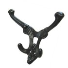 Cast Iron Hall Tree Double Hooks Coat Victorian Rustic Antique Vintage Farm
