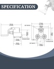 Foot-operated Faucet Valve - Single Pedal Brass Sink Mixing Valve