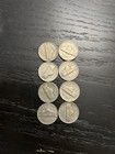 1958 1964 Lot Of  8  Silver Us Jefferson Wartime Nickels 5c