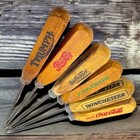 Ice Pick Set With Real Wood Handles   Painted Antique Finish  set Of 6 