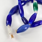 Russian Blues And Rare Green Trade Beads Czech Matter Collection