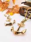Brass Anchor Keyring vintage Key Chain  Nautical Brass Keychain  Gift For Christ