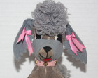 Dakin Dream Pets Japan Vintage 1960s Plush Sawdust Stuffed Dog Gray Poodle