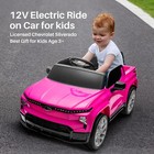Licensed Chevrolet Silverado 12v Ride On Truck Electric Cars For Kids Toddlers