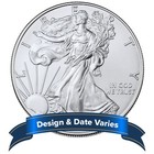 Lot Of 2 -  1 American Silver Eagle 1 Oz Random Year Bu
