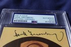 Hank Greenberg Detroit Tigers Baseball Autographed Hof Plaque Postcard Psa Slab