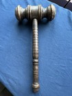 Vintage Dk Brown 10    X 3 5    Judge Auctioneer Lodge Wooden Gavel
