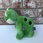 Shining Stars Frog Plush 7    Green Smiling Toad Stuffed Animal Bow Spots
