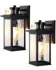 Dewenwils 2 Pack Dusk To Dawn Light Exterior Light Fixtures Porch Light Glass