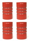 4 X Silicone Red Hump Turbo Hose Pair Charge Air Cooler With Clamps 4 Inch 4 X 6