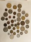 World Coin   Currency Lot Canada Notes Germany Mexico Denmark Foreign Coins 8 Oz