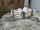 Native American Made Choker Real Turquoise Stone Beads  Pow Wow Regalia