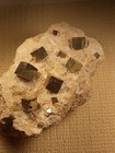 Vibrant Pyrite Cubes On Matrix - Victoria Mine  Navajun  La Rioja  Spain 3 5lbs