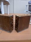 Antique Singer Treadle Sewing Drawers  Set Of 6 And Cabinet  Needs Cleaning