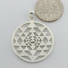 925 Silver Sterling - Shri Yantra Pendant -shri Chakra - Silver Jewelry  p110