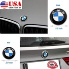 2pcs Front Hood   Rear Trunk For Bmw Badge Emblem  82mm   74mm 