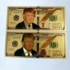 20pcs President Colorized  100 Dollar Bill Gold Foil Banknote Us