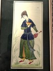Vintage Persian Khatam Isfahan Framed Small Hand Painted Miniature Mosaic