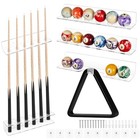 Novabright Wall-mounted Billiard Storage Set     5-piece Pool Cue   Ball
