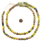 Oval Antique Venetian African Millefiori Trade Beads  15839 10mm Ivory Coast