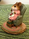Wee Forest Folk M-125 Quilting Bea Sage Green Chair 1985 Wp Retired No Wff Box