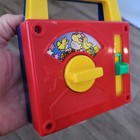 Vtg 1981 Fisher Price Musical Red Wind Up Radio Toy Once In A Lullaby   works   