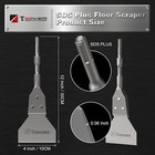 Durable Sds Plus Floor Scraper  Toovem 4 Inch Wide Tile Thinset Scaling Chisel
