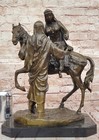 Islamic Muslim Arab Warrior Arabic Ottoman Vintage 100  Bronze Sculpture Figure