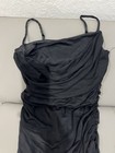 Streetwear Society Black Ruched Stretch Strappy Maxi Dress Women   s Size L