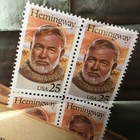 Vintage Ernest Hemingway Stamps Post Office Advertising Poster Usps 24  X 36 